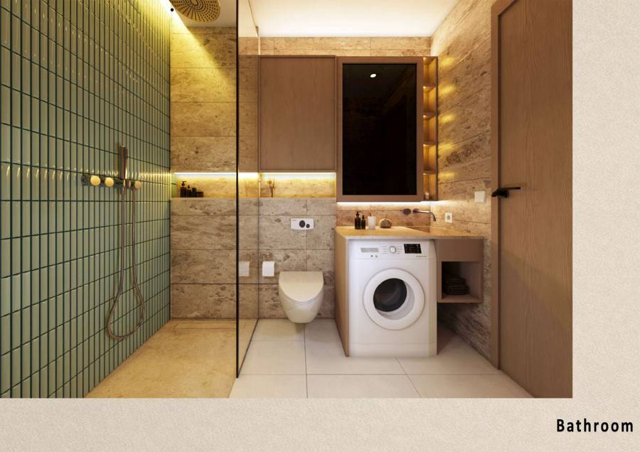 Premium co-living living and dining area